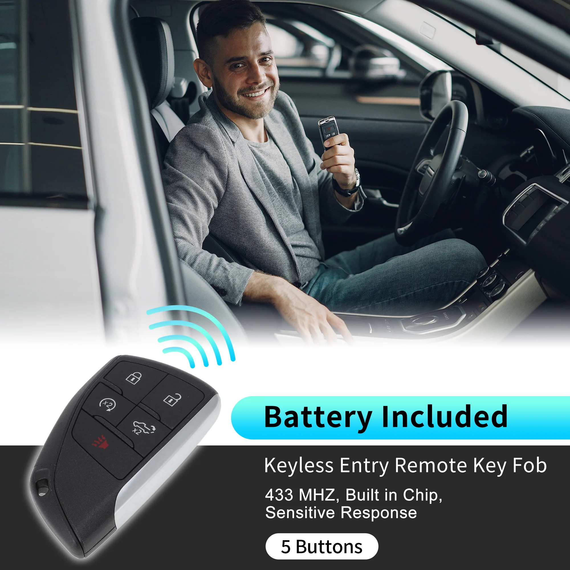 UXCELL YG0G21TB2 433 МГц дистанционный брелок для бесключевого доступа для Chevy Silverado 1500 21-24
UXCELL YG0G21TB2 433 МГц дистанционный брелок для бесключевого доступа для Chevy Silverado 1500 21-24