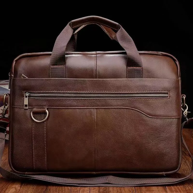 Men briefcase messenger bag retro genuine leather hand 14'' laptop men's briefcases office business tote for document
Men briefcase messenger bag retro genuine leather hand 14'' laptop men's briefcases office business tote for document