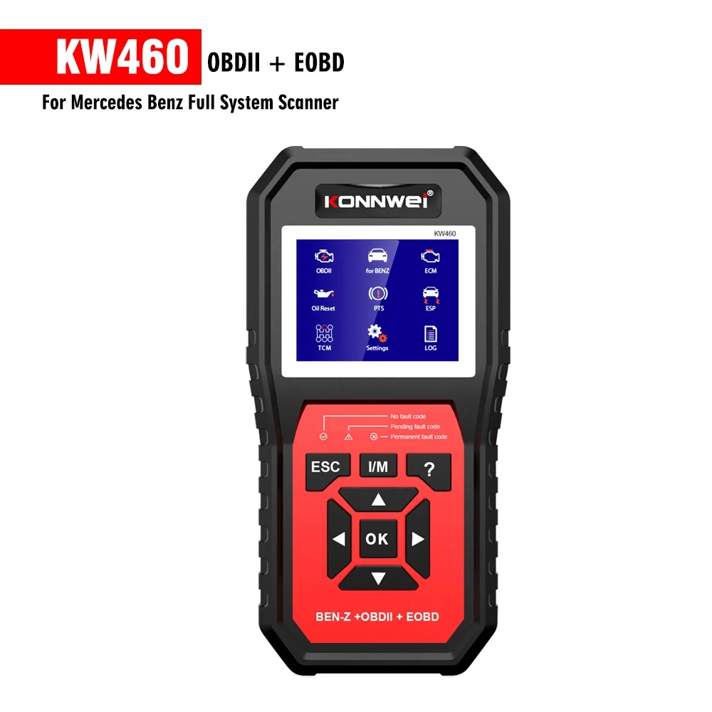 Kw460 Vehicle Diagnostic 2 Vehicle Scanner KONNWEI KW460 Vehicle Diagnostic Tool Support Mercedes-Benz Full System Scanner
Kw460 Vehicle Diagnostic 2 Vehicle Scanner KONNWEI KW460 Vehicle Diagnostic Tool Support Mercedes-Benz Full System Scanner