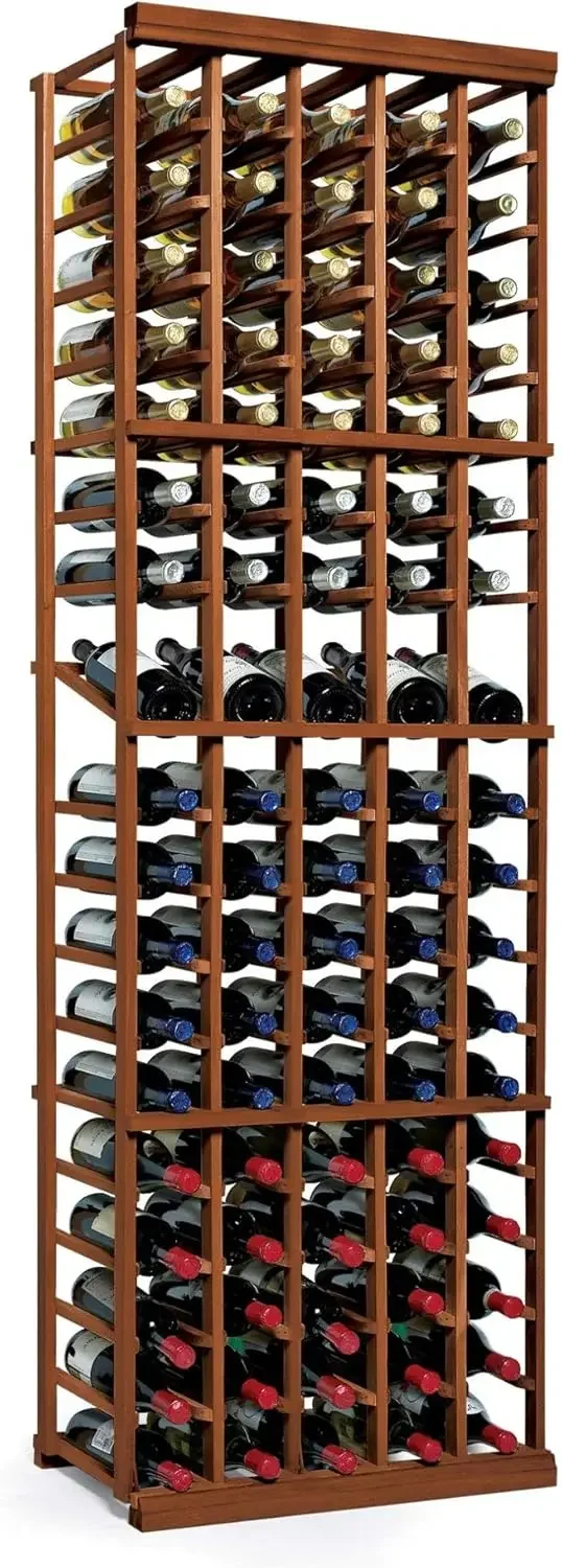 90 Bottle Wine Rack Kit with 5 Column Display - Dark Walnut - Solid Mahogany
90 Bottle Wine Rack Kit with 5 Column Display - Dark Walnut - Solid Mahogany