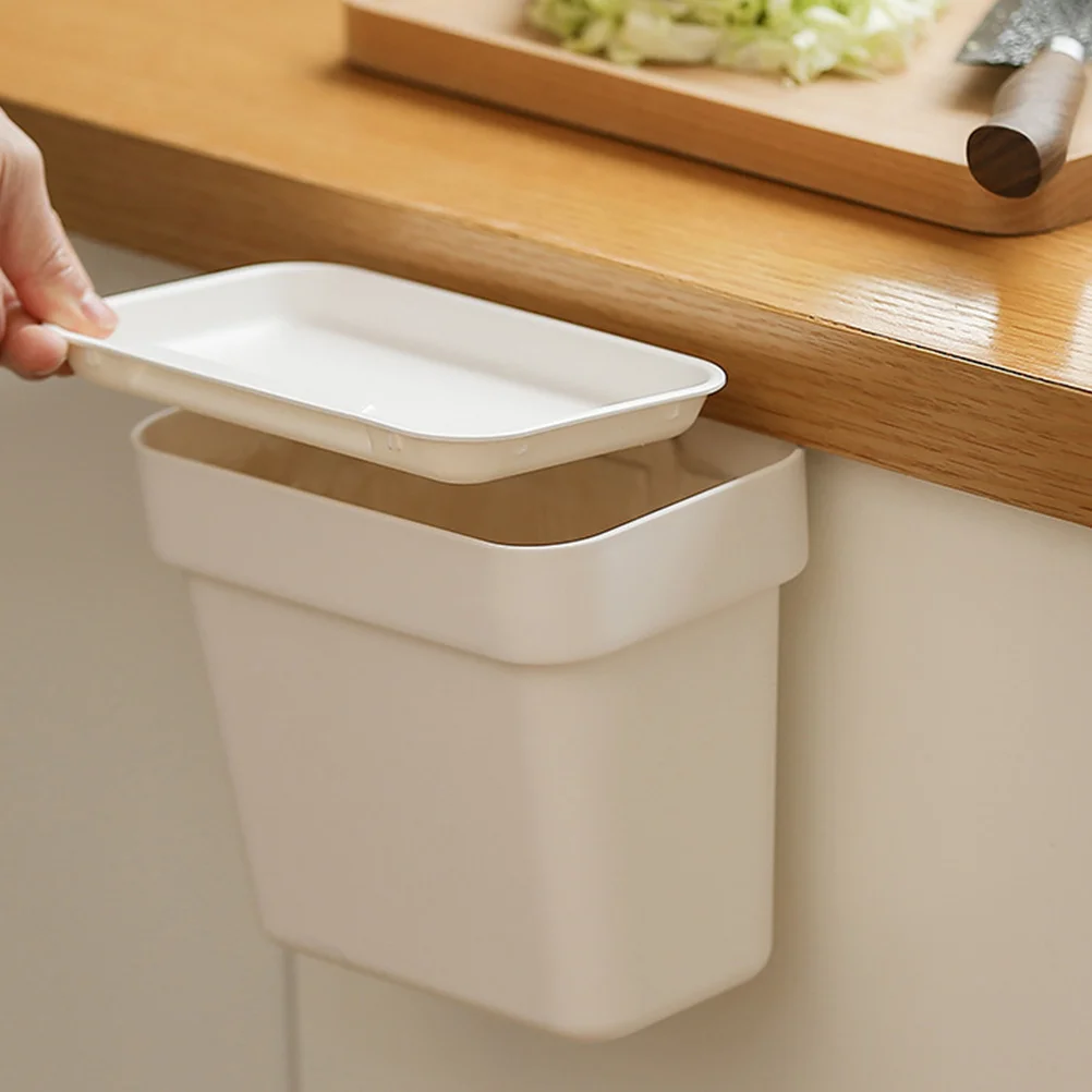 Hanging Garbage Bin with Lid Fresh Natural Color Space Saving Hanging Kitchen Waste Bin Cabinet Door Wall Mount 
Hanging Garbage Bin with Lid Fresh Natural Color Space Saving Hanging Kitchen Waste Bin Cabinet Door Wall Mount