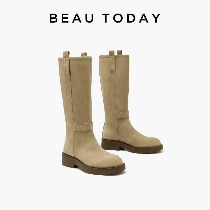 BeauToday Long Boots Women Cow Leather Western Bootie Knee High Boots Round Toe Autumn Winter Ladies Flat Heel Shoes 06144
BeauToday Long Boots Women Cow Leather Western Bootie Knee High Boots Round Toe Autumn Winter Ladies Flat Heel Shoes 06144