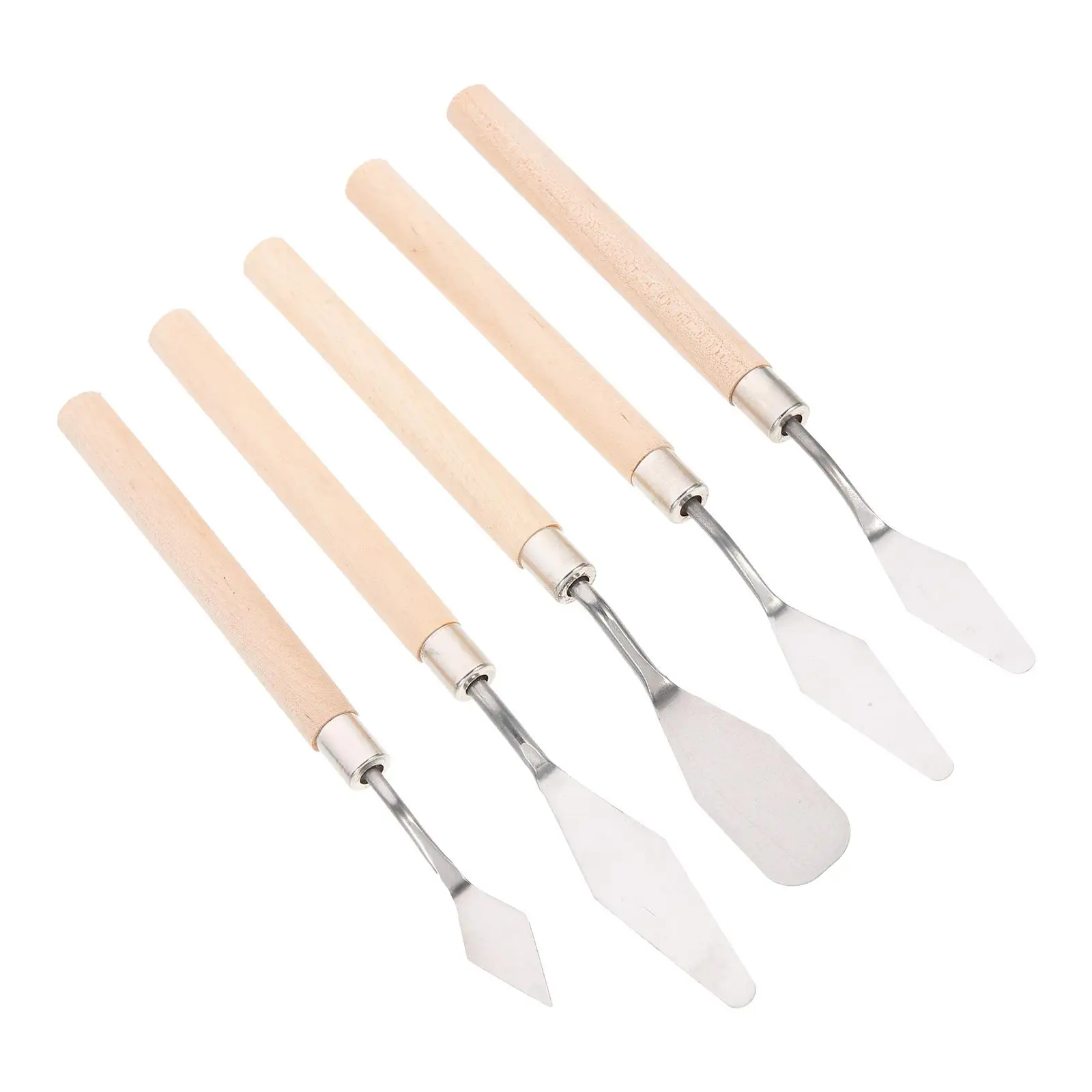 5 Pcs Wooden Scrapers Stainless Steel Paint Cutters Tray Drawing Tools Acrylic Color Mixer For Canvas Painting Craft Work
5 Pcs Wooden Scrapers Stainless Steel Paint Cutters Tray Drawing Tools Acrylic Color Mixer For Canvas Painting Craft Work