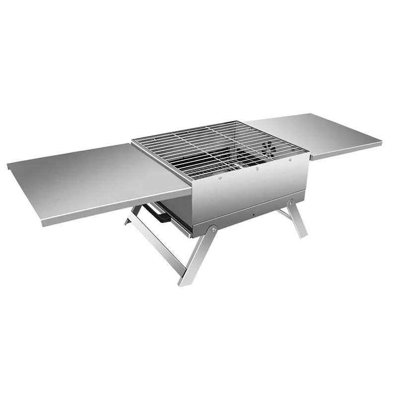 Stainless Steel Barbecue Grill Outdoor Camping Folding Portable Household Pull-out Charcoal Groove Barbecue Grill
Stainless Steel Barbecue Grill Outdoor Camping Folding Portable Household Pull-out Charcoal Groove Barbecue Grill