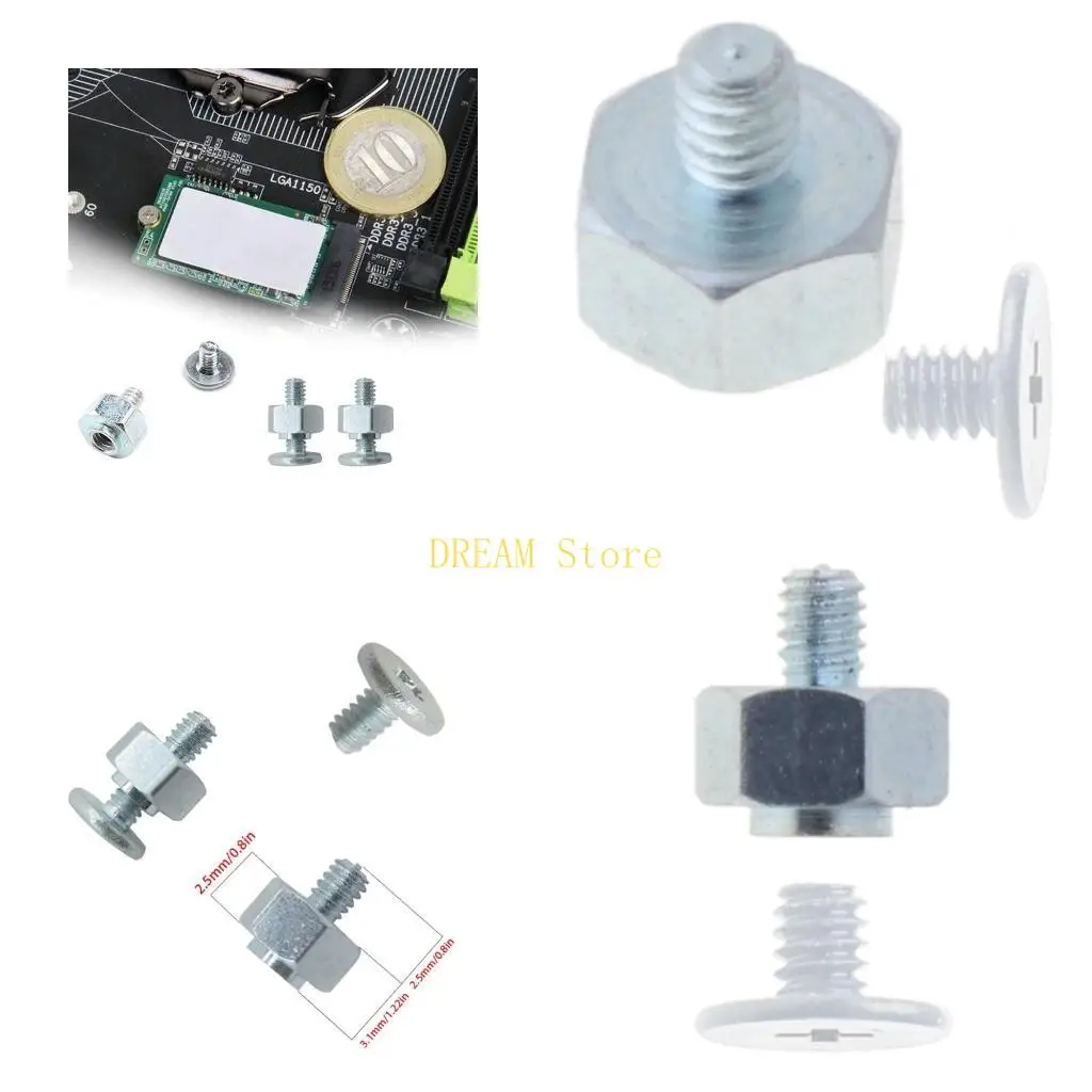 10 Sets for M.2 SSD Stand Off Screw Nut for A-SUS Laptop for M.2 SSD Moth best sale
10 Sets for M.2 SSD Stand Off Screw Nut for A-SUS Laptop for M.2 SSD Moth best sale