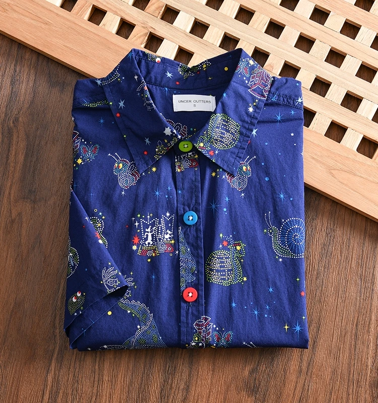 Summer Men's Rock Style Printed Pure Cotton Loose Casual Short Sleeve Shirt Trendy Youth Standard Fit Water Washed Thin
Summer Men's Rock Style Printed Pure Cotton Loose Casual Short Sleeve Shirt Trendy Youth Standard Fit Water Washed Thin