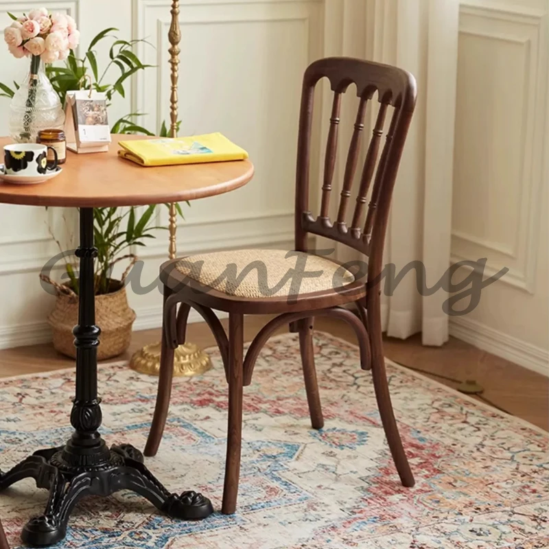 Vintage Napoleon Dining Chair, Solid Wood Rattan Weave Seat, French Country Retro Accent Chair for Dining Room Living Room Home
Vintage Napoleon Dining Chair, Solid Wood Rattan Weave Seat, French Country Retro Accent Chair for Dining Room Living Room Home