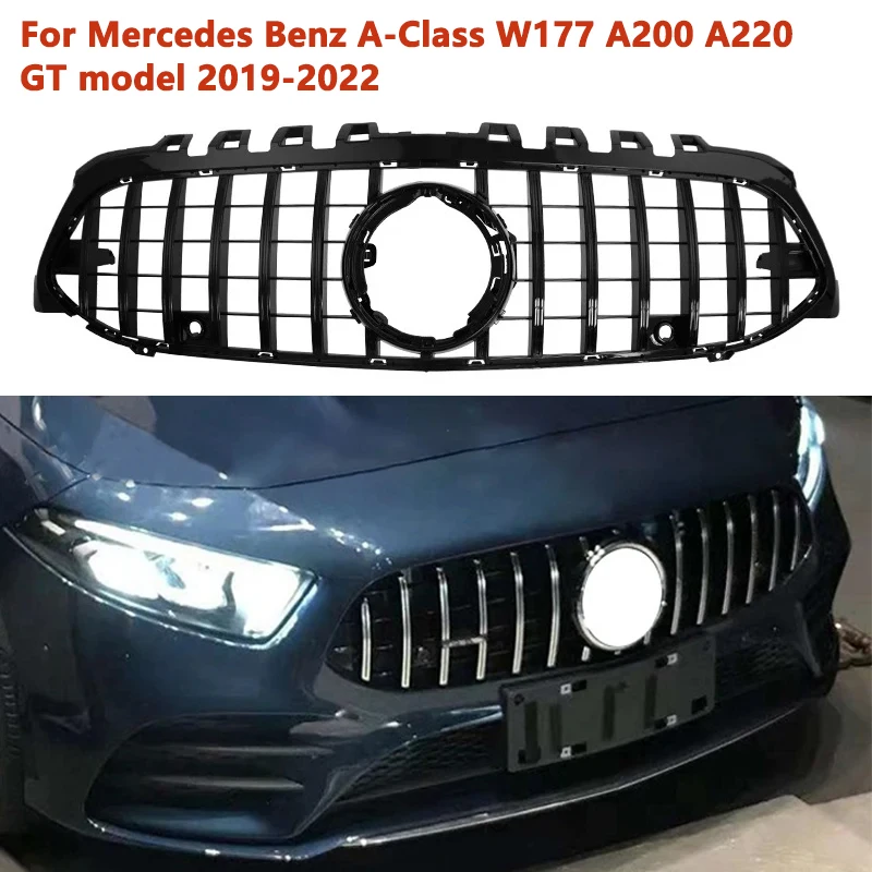 For Mercedes Benz A-Class W177 A200 A220 GT model 2019-2022 Car Front Center Grille Body Front Grid Front Hood Guard Decoration
For Mercedes Benz A-Class W177 A200 A220 GT model 2019-2022 Car Front Center Grille Body Front Grid Front Hood Guard Decoration