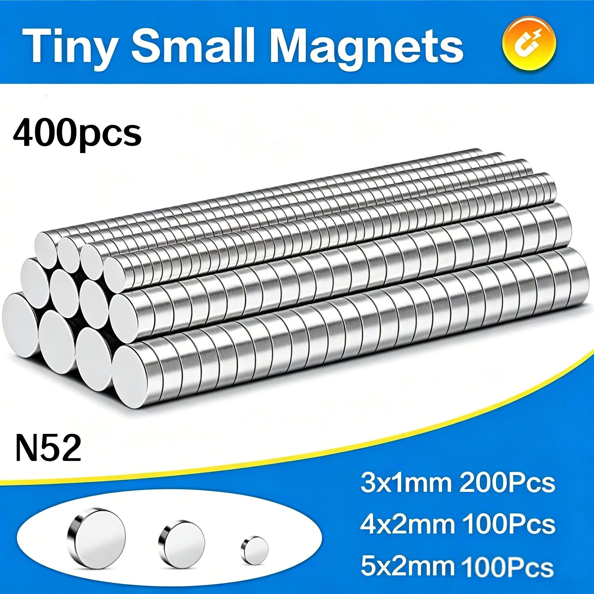 Small 400Pcs 3 Different Sizes Tiny Mini Magnets for Crafts, Round Fridge DIY Magnets for Miniatures,Office, Crafts and Science
Small 400Pcs 3 Different Sizes Tiny Mini Magnets for Crafts, Round Fridge DIY Magnets for Miniatures,Office, Crafts and Science