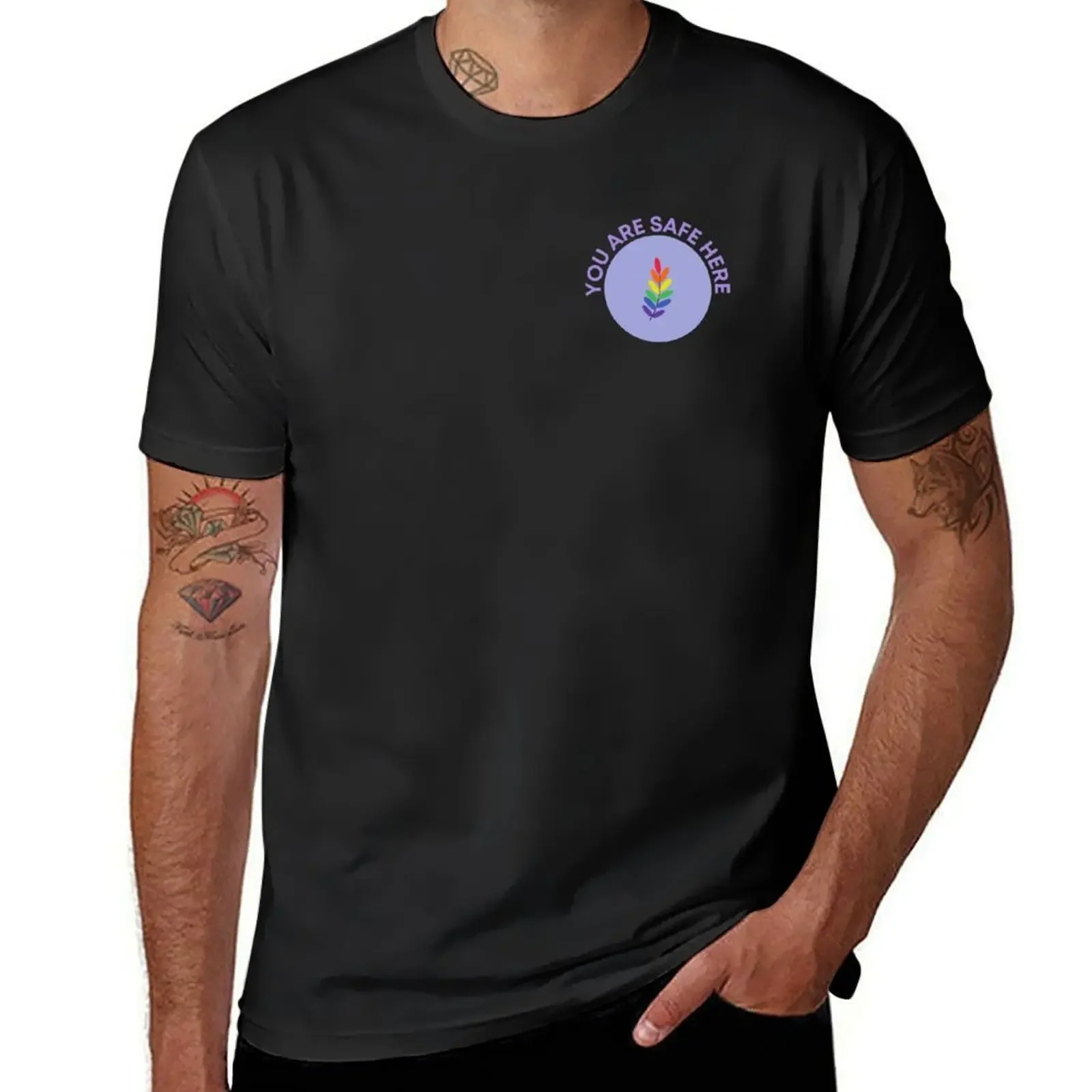 Classic You Are Safe Here T-Shirt graphic shirts plus size tops quick drying cotton t shirt men
Classic You Are Safe Here T-Shirt graphic shirts plus size tops quick drying cotton t shirt men