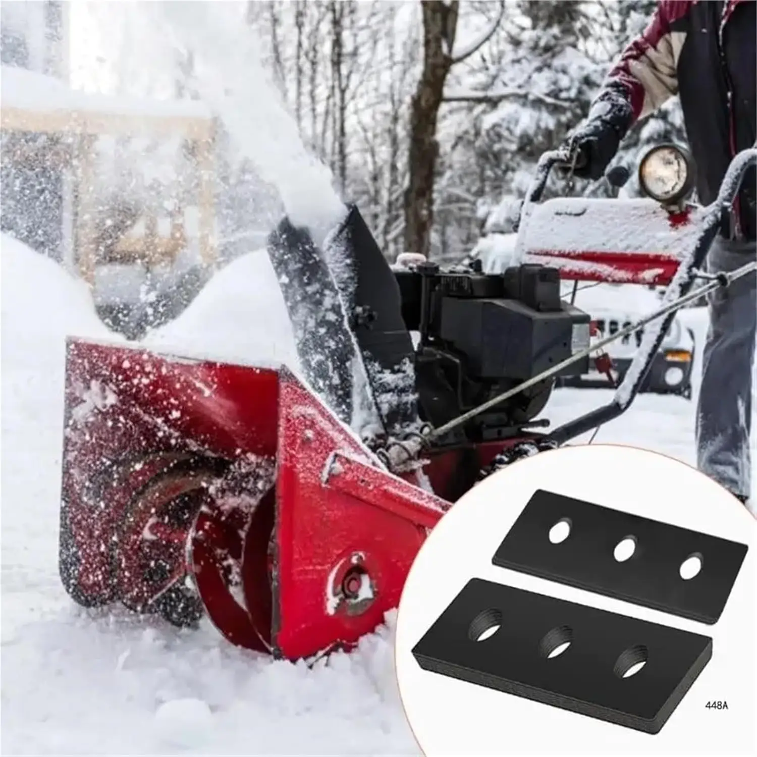 304 Stainless Steel Snow Blower Impeller Replacement Kit for Most Household Models with Rubber Pads and Hardware
304 Stainless Steel Snow Blower Impeller Replacement Kit for Most Household Models with Rubber Pads and Hardware