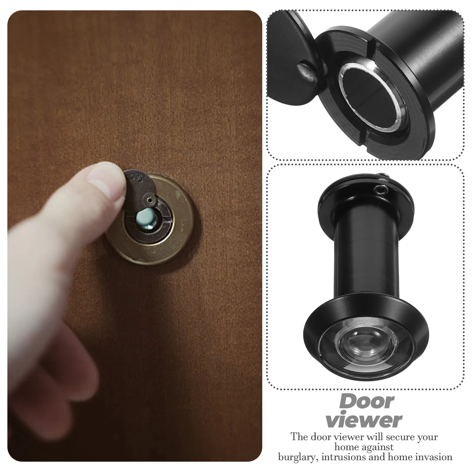 Wide Angle High Definition Cat Eyes Security Peephole Door Viewer 220 Degree Copper Glass Lens Anti Theft Home Office Hotel
Wide Angle High Definition Cat Eyes Security Peephole Door Viewer 220 Degree Copper Glass Lens Anti Theft Home Office Hotel