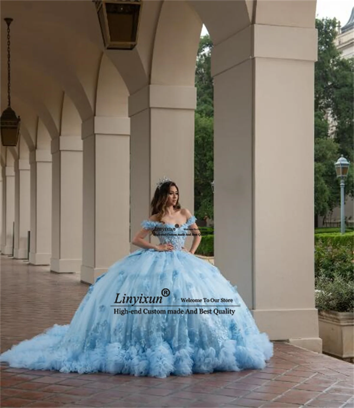Elegant 3D Floars Appliques Lace Quinceanera Dresses Customized Princess Sweet 16 Gowns Off Shoulder Vestidos De 15 XV Anos
Elegant 3D Floars Appliques Lace Quinceanera Dresses Customized Princess Sweet 16 Gowns Off Shoulder Vestidos De 15 XV Anos