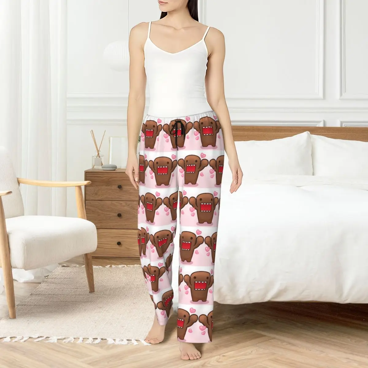 Custom Printed Domo Kun Pajama Pants Womens Cartoon Sleep Sleepwear Bottoms with Pockets
Custom Printed Domo Kun Pajama Pants Womens Cartoon Sleep Sleepwear Bottoms with Pockets