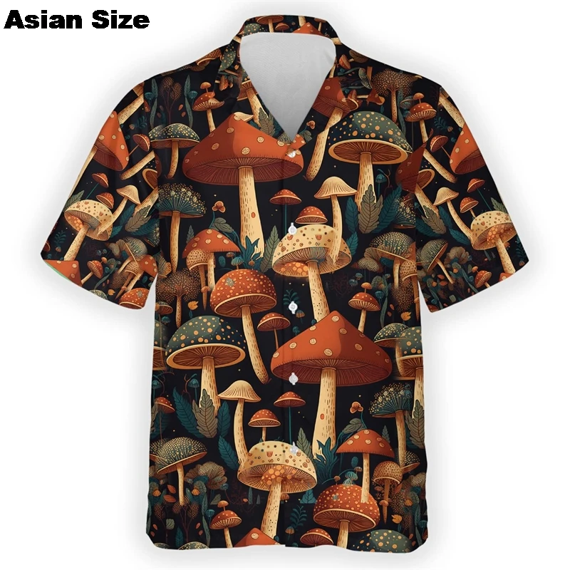 Magic Mushroom Pattern Aloha Shirt For Men Hippie 3D Printed Psychedelic Short Sleeve Loose Lapel Hawaiian Shirts Summer Blouses
Magic Mushroom Pattern Aloha Shirt For Men Hippie 3D Printed Psychedelic Short Sleeve Loose Lapel Hawaiian Shirts Summer Blouses