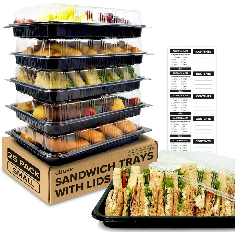 25 Pack Catering Trays with Lids 13 Serving Tray with Lid Heavy Duty Recyclable Plastic Party Platters for Catering Buffet Picn
25 Pack Catering Trays with Lids 13 Serving Tray with Lid Heavy Duty Recyclable Plastic Party Platters for Catering Buffet Picn