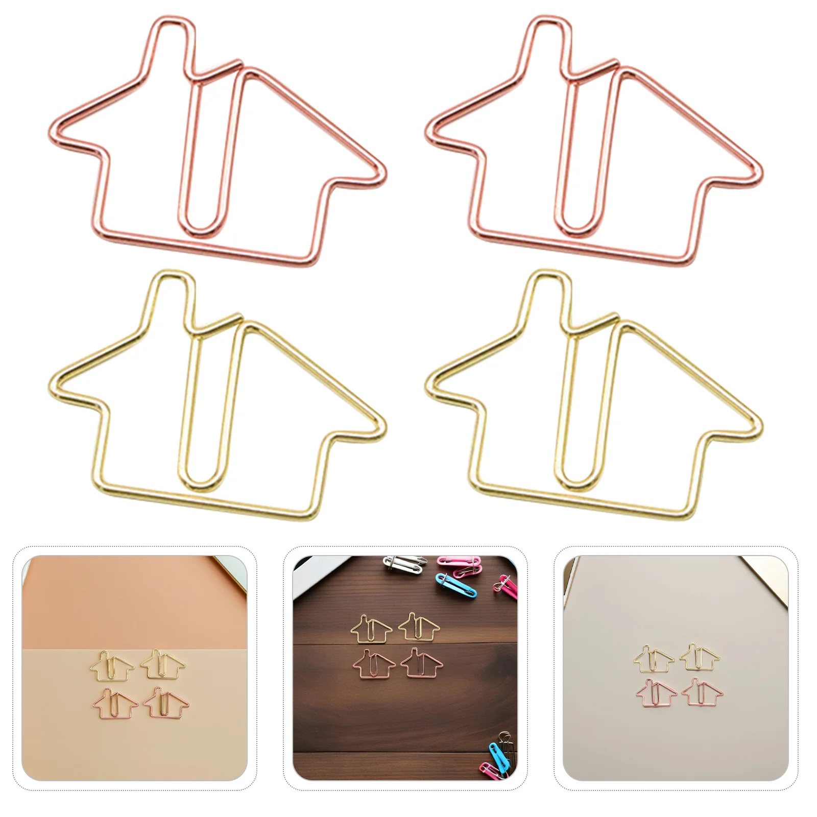 60Pcs Unique Shaped Metal Paper Clips Rose Gold Elegant Design for Office School Use and Paperwork Organizing Solution
60Pcs Unique Shaped Metal Paper Clips Rose Gold Elegant Design for Office School Use and Paperwork Organizing Solution