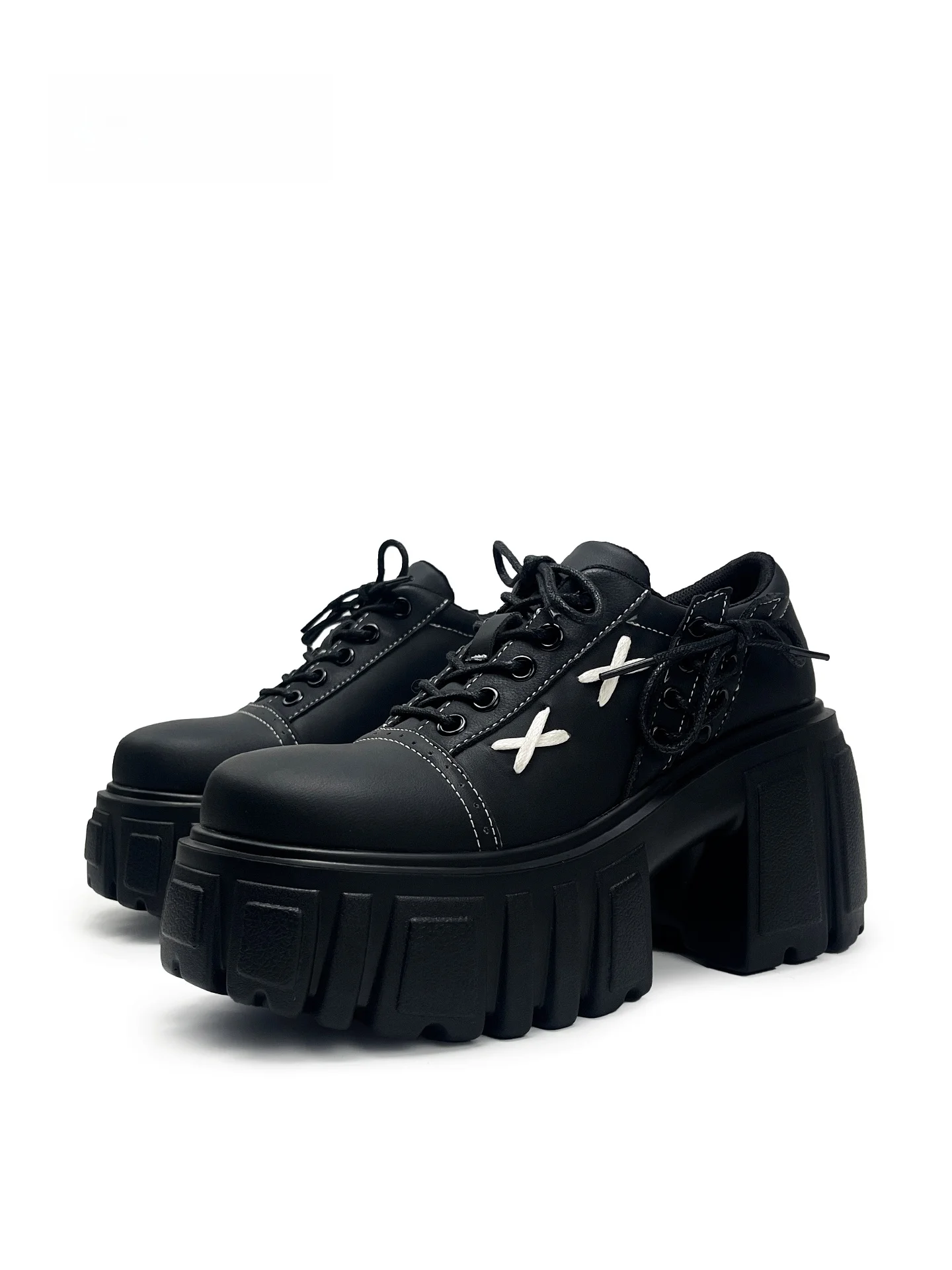 MibVias Dark Style Unique Design Heightening Women's Shoes Punk Style round Toe High Heel Fashionable Trendy Female Footwear
MibVias Dark Style Unique Design Heightening Women's Shoes Punk Style round Toe High Heel Fashionable Trendy Female Footwear