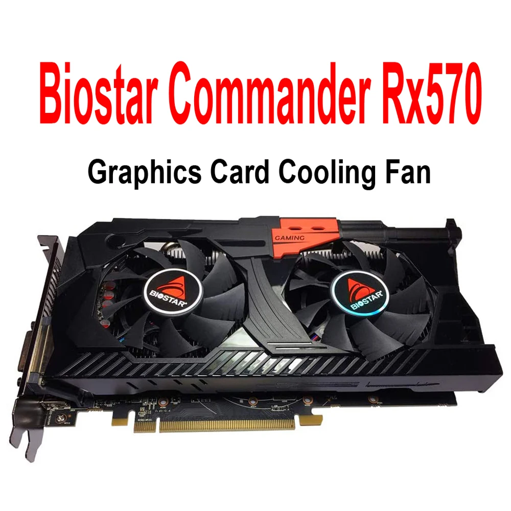 New lD-8015M12B Cooling Fan Replacement For Biostar Commander OC Gaming Radeon RX570 RX 570 GTX 750 Ti Graphics Video Card
New lD-8015M12B Cooling Fan Replacement For Biostar Commander OC Gaming Radeon RX570 RX 570 GTX 750 Ti Graphics Video Card