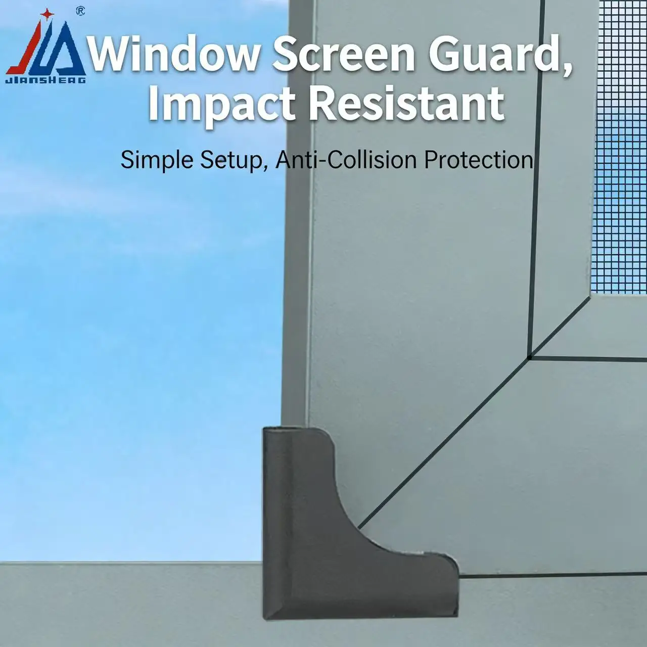 4 pcs Screen Window Corner Guards, Anti-Fall Clips & Edge Protectors - Plastic Anti-Collision, Anti-Derailment Kit for Screens
4 pcs Screen Window Corner Guards, Anti-Fall Clips & Edge Protectors - Plastic Anti-Collision, Anti-Derailment Kit for Screens