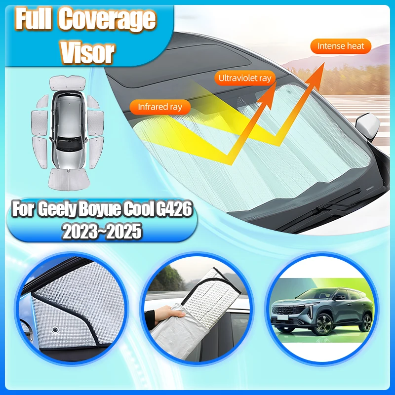 For Geely Boyue Cool G426 2023 2024 2025 Sunshading Full Coverage Sunshades Window Screen Shade Blocks UV Rays Car Accessories
For Geely Boyue Cool G426 2023 2024 2025 Sunshading Full Coverage Sunshades Window Screen Shade Blocks UV Rays Car Accessories