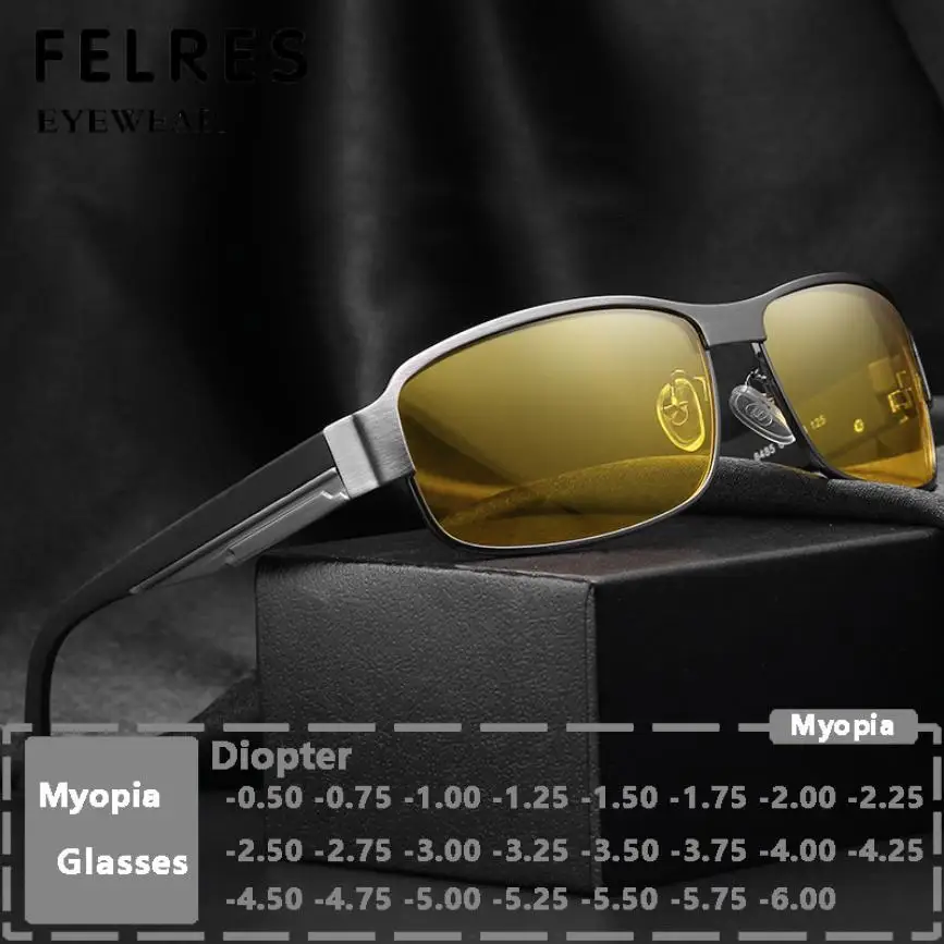 Classic Vintage Metal Square Yellow Lens Myopia Glasses Men Full Rim Designer Tinted Glasses Nearsighted Night Vision Sunglasses
Classic Vintage Metal Square Yellow Lens Myopia Glasses Men Full Rim Designer Tinted Glasses Nearsighted Night Vision Sunglasses