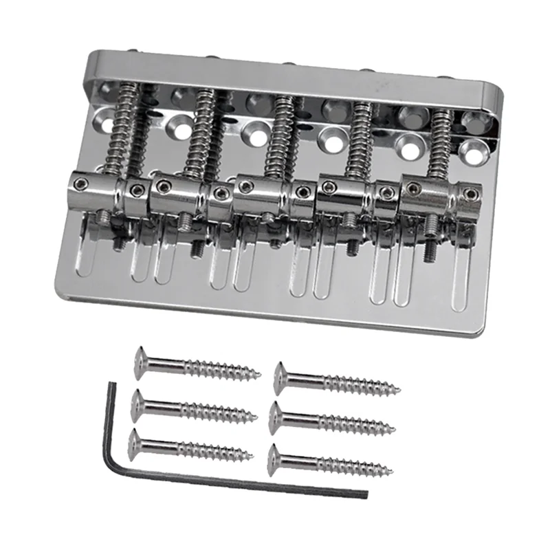 5 String Thickened Bass Saddle Bridge Pull String Plate for 5 String Electric Bass Guitar Accessories Silver
5 String Thickened Bass Saddle Bridge Pull String Plate for 5 String Electric Bass Guitar Accessories Silver
