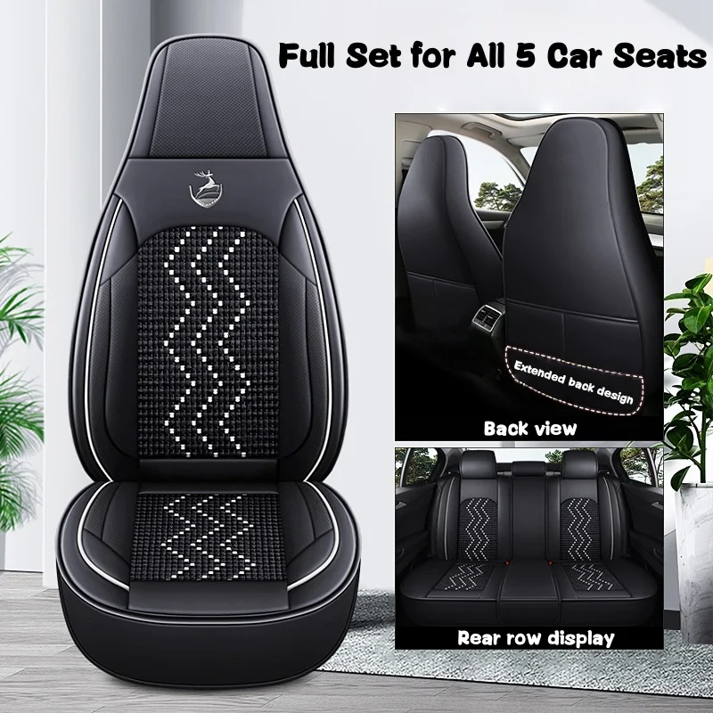 5-Seat Car Seat Cover Made of Ice Silk Material, Universal Fit, Suitable for All Seasons, with 3D Side Support, Classic Color Options Available, Suitable for Models with Front Seat Integrated Headrests
5-Seat Car Seat Cover Made of Ice Silk Material, Universal Fit, Suitable for All Seasons, with 3D Side Support, Classic Color Options Available, Suitable for Models with Front Seat Integrated Headrests