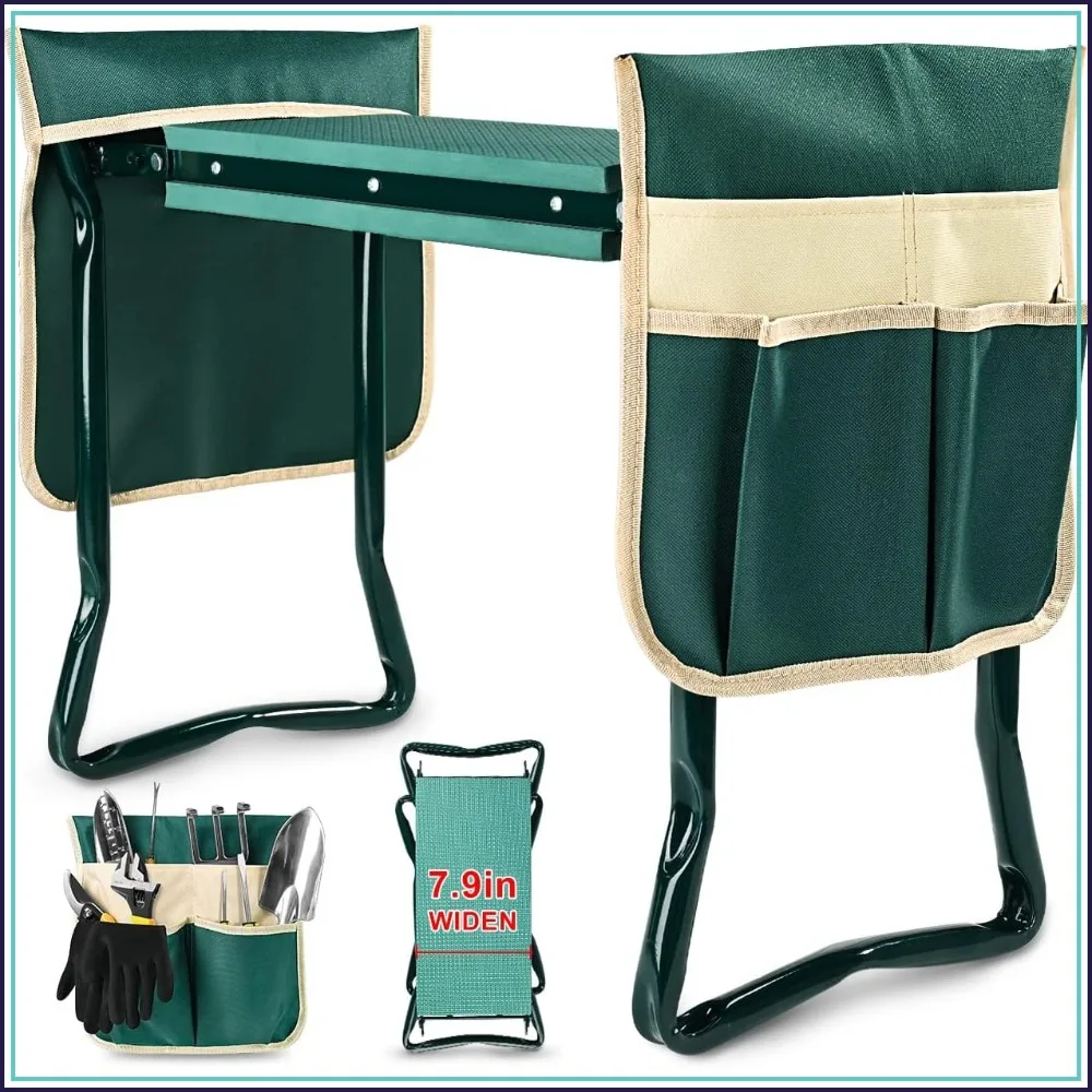 Upgraded Garden Kneeler and Seat with Thicken Widen Soft Kneeling Pad, Heavy Duty Foldable Gardener Stool with 2 Tool Pouches, Gardening Gifts for Women Mom Men Seniors
Upgraded Garden Kneeler and Seat with Thicken Widen Soft Kneeling Pad, Heavy Duty Foldable Gardener Stool with 2 Tool Pouches, Gardening Gifts for Women Mom Men Seniors