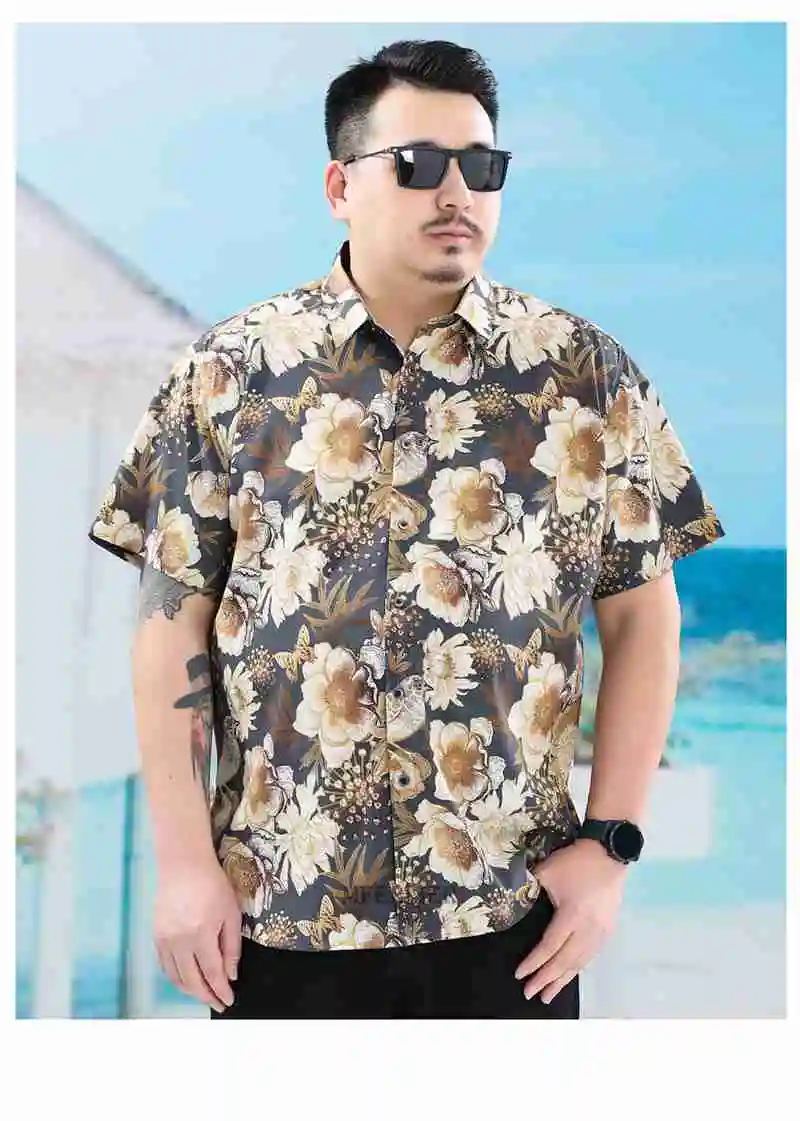summer men hawaii beach floral chic shirts short sleeve mferlier Plus size 10XL 11XL 12XL oversize print travel casual shirt 54
summer men hawaii beach floral chic shirts short sleeve mferlier Plus size 10XL 11XL 12XL oversize print travel casual shirt 54