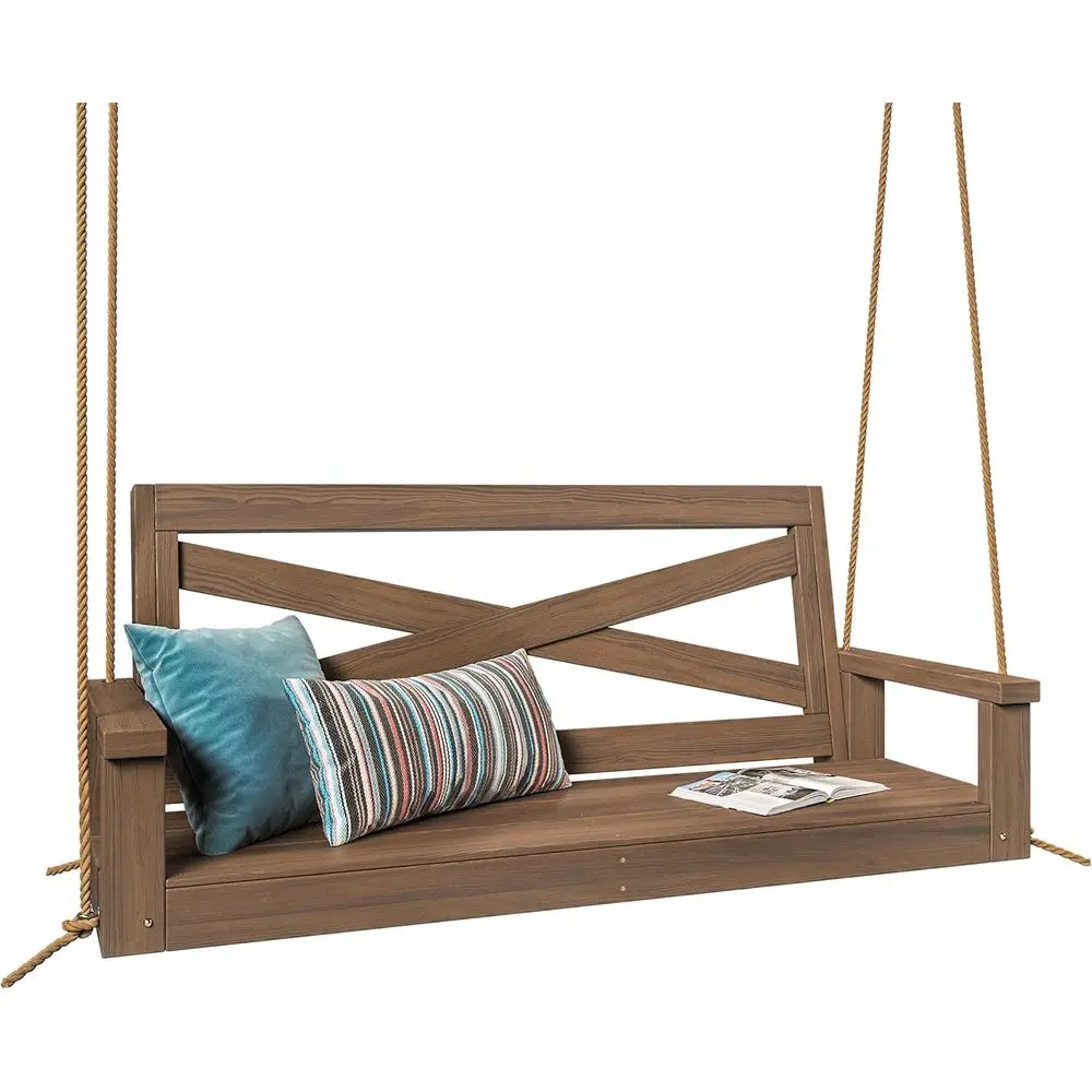 Amish Crafted 700 lbs Capacity Boardwalk Swing with Ropes in 4 Feet, Warm Walnut Finish
Amish Crafted 700 lbs Capacity Boardwalk Swing with Ropes in 4 Feet, Warm Walnut Finish
