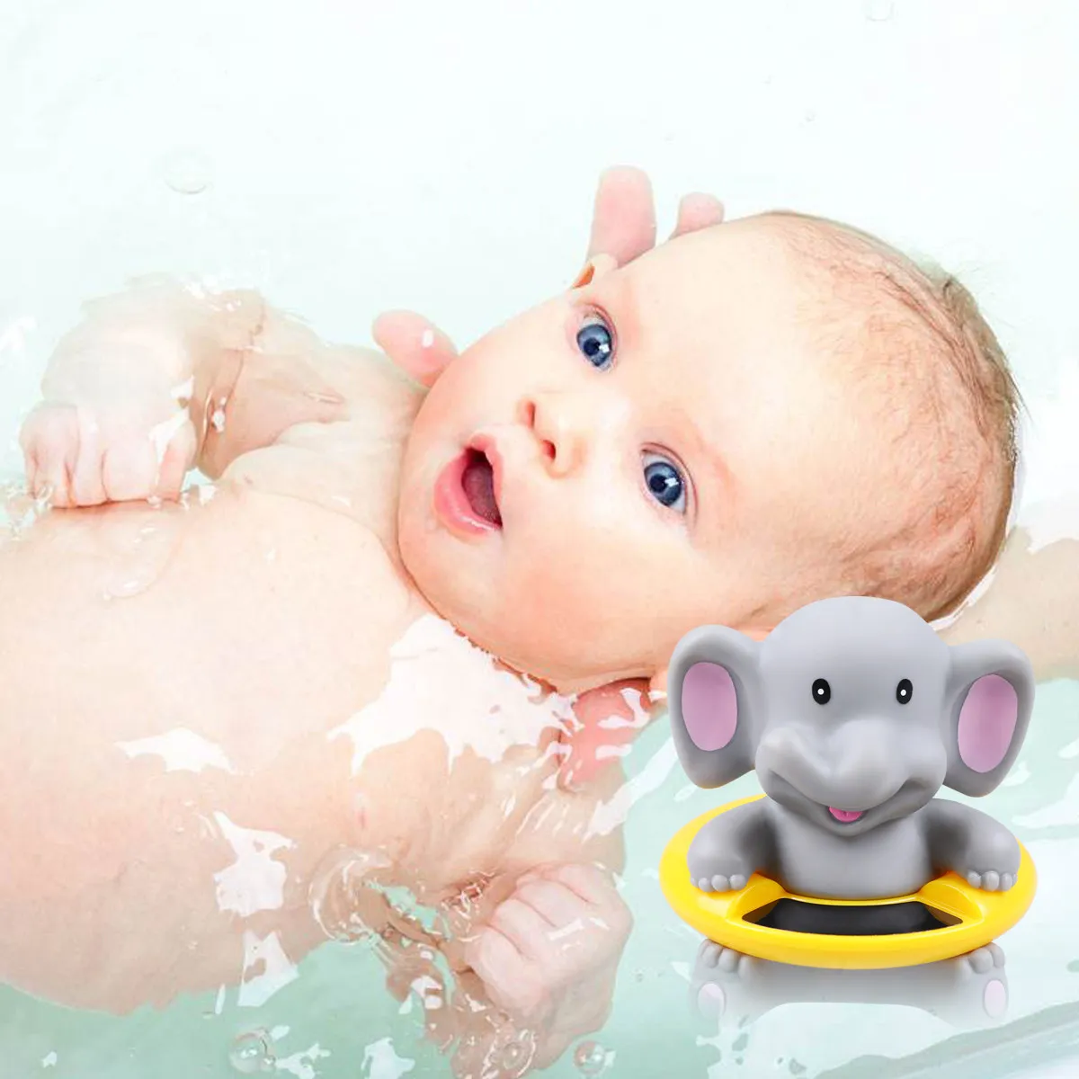 1Pcs Cartoon Elephant Electronic Bath Thermometer Baby Tub Thermometer Floating Water Temperature Gauge Multi-Purpose Indoor Use
1Pcs Cartoon Elephant Electronic Bath Thermometer Baby Tub Thermometer Floating Water Temperature Gauge Multi-Purpose Indoor Use