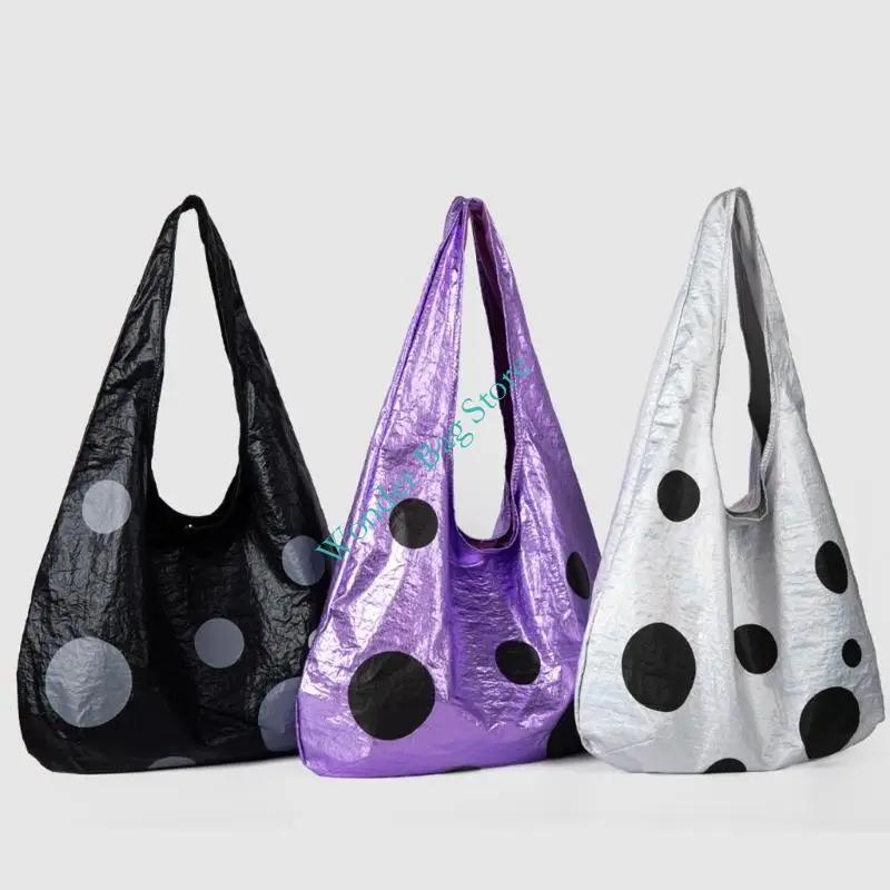 Women Large Capacity Shoulder Bag Lightweight Dot Print Underarm Bag Practical PU Leather Fabric Handbag for Commuting Work
Women Large Capacity Shoulder Bag Lightweight Dot Print Underarm Bag Practical PU Leather Fabric Handbag for Commuting Work