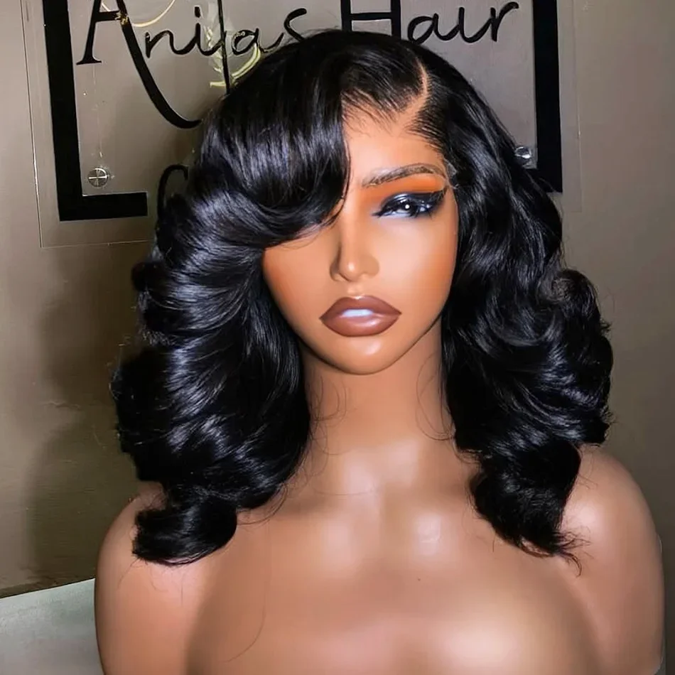 250 Density Bob Human Hair 16 Inch Body Wave Short Lace Front Wig 13x6 HD Loose Black Lace Frontal Wigs 13x4 Brazilian Pre-Pluck
250 Density Bob Human Hair 16 Inch Body Wave Short Lace Front Wig 13x6 HD Loose Black Lace Frontal Wigs 13x4 Brazilian Pre-Pluck