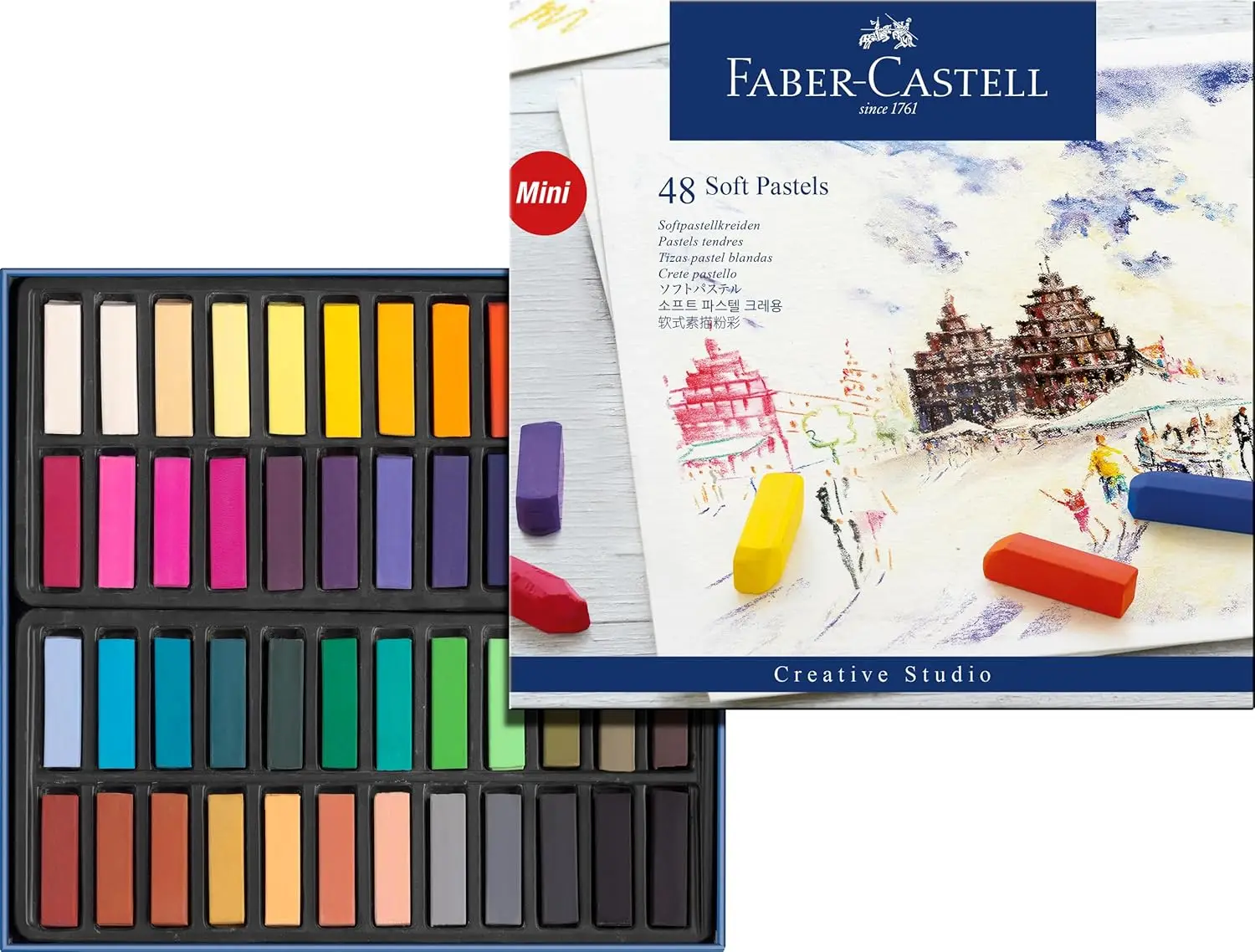 48 Soft Pastel Crayons Set - Blendable, Smooth Texture for Artists
48 Soft Pastel Crayons Set - Blendable, Smooth Texture for Artists