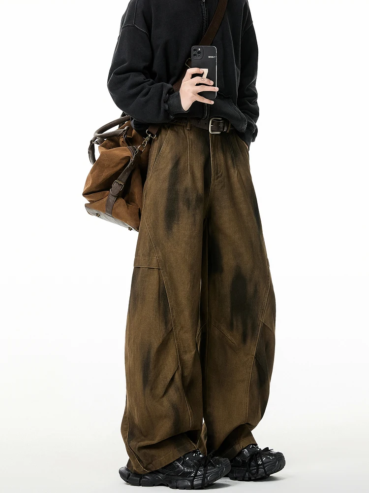 Мужские рабочие брюки в американском ретро-стиле с эффектом окрашивания и ножевыми разрезами, свободного кроя, весенние, универсальные, с широкими штанинами, удлиненные
Мужские рабочие брюки в американском ретро-стиле с эффектом окрашивания и ножевыми разрезами, свободного кроя, весенние, универсальные, с широкими штанинами, удлиненные