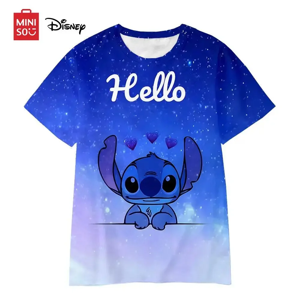 MINISO Disney Stitch футболки с героями мультфильмов аниме 3D принт уличная одежда для мужчин и женщин модная футболка детские футболки для мальчиков и девочек топы одежда
MINISO Disney Stitch футболки с героями мультфильмов аниме 3D принт уличная одежда для мужчин и женщин модная футболка детские футболки для мальчиков и девочек топы одежда