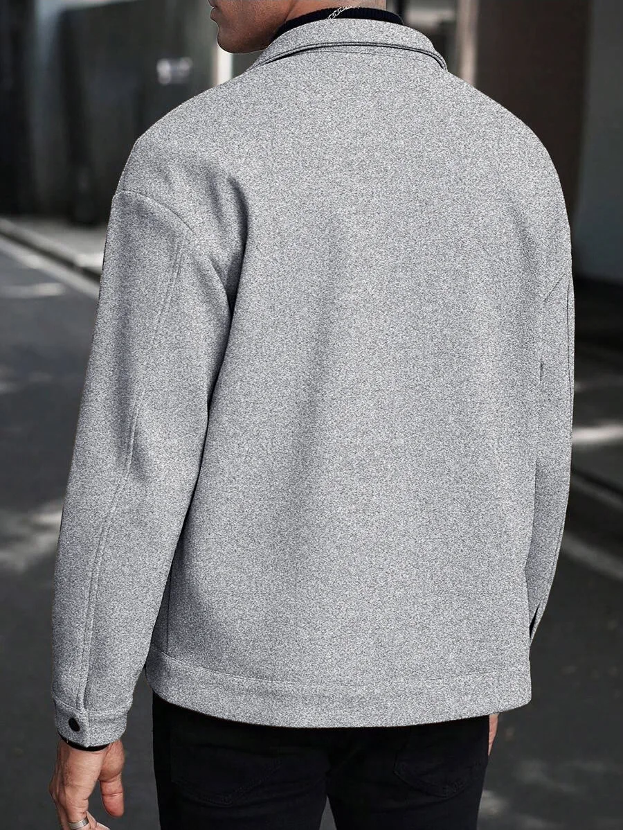 Fashion Autumn Winter New Solid Color Short Woolen Coat For Men Korean Trendy Loose Thick Lapel Long Sleeve Tweed Jacket
Fashion Autumn Winter New Solid Color Short Woolen Coat For Men Korean Trendy Loose Thick Lapel Long Sleeve Tweed Jacket