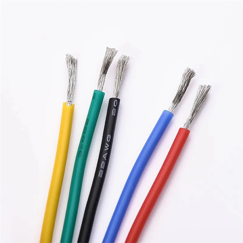 Электрический провод ALIM-22AWG, гибкие силиконовые провода, многожильный луженый медный провод 22 калибра, 5 цветов, 16,4 фута/5 м каждый
Электрический провод ALIM-22AWG, гибкие силиконовые провода, многожильный луженый медный провод 22 калибра, 5 цветов, 16,4 фута/5 м каждый