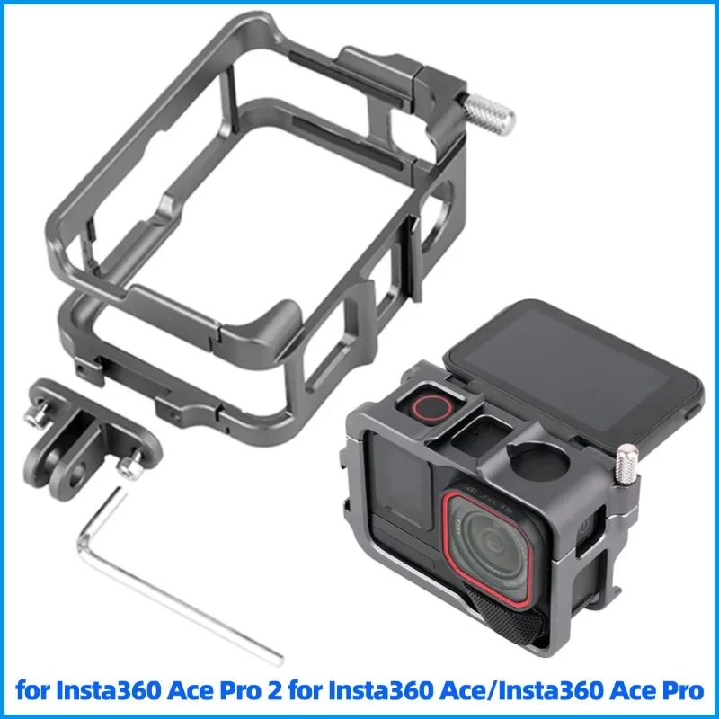 Клетка из алюминиевого сплава для Insta 360 Ace Pro 2/Ace/Ace Pro, чехол с рамкой, крышка объектива, металлический защитный корпус, аксессуары для защиты камеры
Клетка из алюминиевого сплава для Insta 360 Ace Pro 2/Ace/Ace Pro, чехол с рамкой, крышка объектива, металлический защитный корпус, аксессуары для защиты камеры