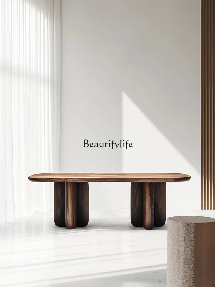 FG10Italian minimalist restaurant pure solid wood dining table household walnut rectangular office negotiation table
FG10Italian minimalist restaurant pure solid wood dining table household walnut rectangular office negotiation table