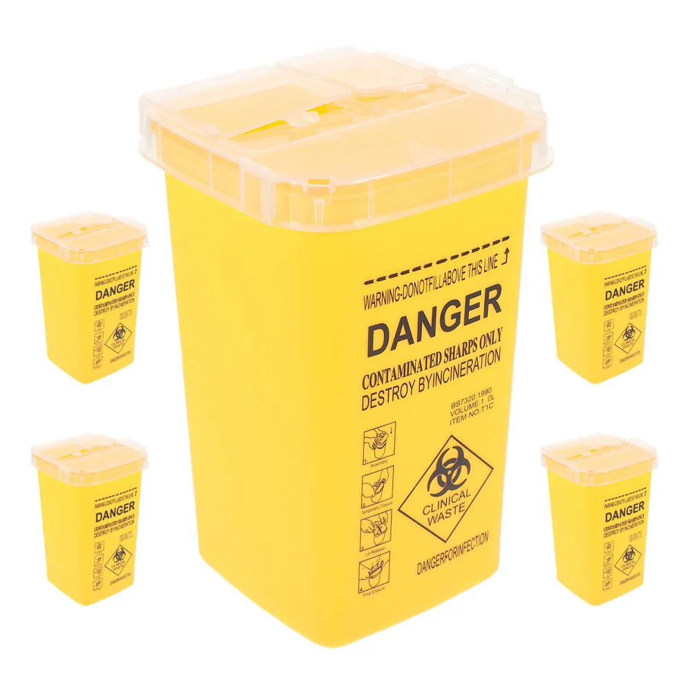 5Pcs Sharps Container Multi-Purpose Sharps Collection Bin Disposal Salon Waste Needles Storage Razor Disposal Box
5Pcs Sharps Container Multi-Purpose Sharps Collection Bin Disposal Salon Waste Needles Storage Razor Disposal Box