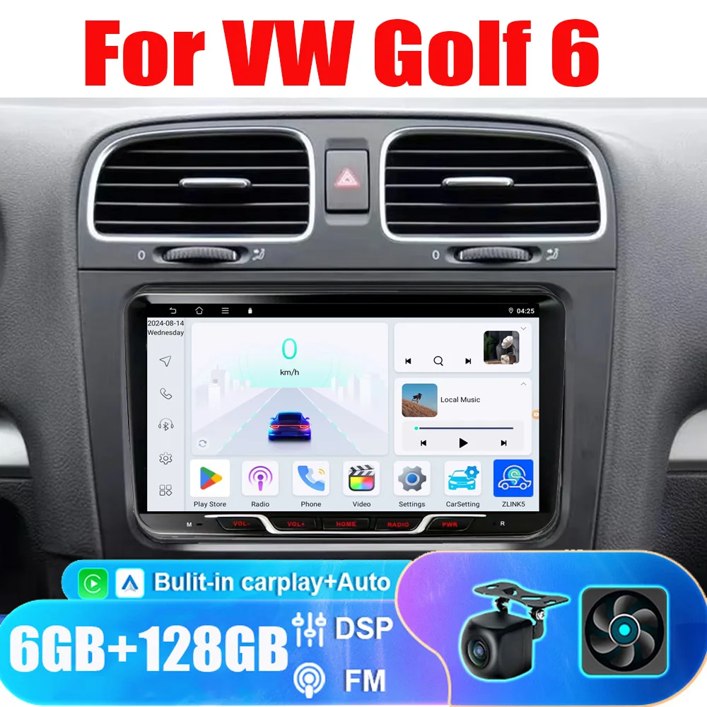 9”6+128GB Car radio Carplay For VW Golf 6 Multmedia Apple Carplay Car Radio GPS GPS Navi Stereo Screen 4+64G
9”6+128GB Car radio Carplay For VW Golf 6 Multmedia Apple Carplay Car Radio GPS GPS Navi Stereo Screen 4+64G