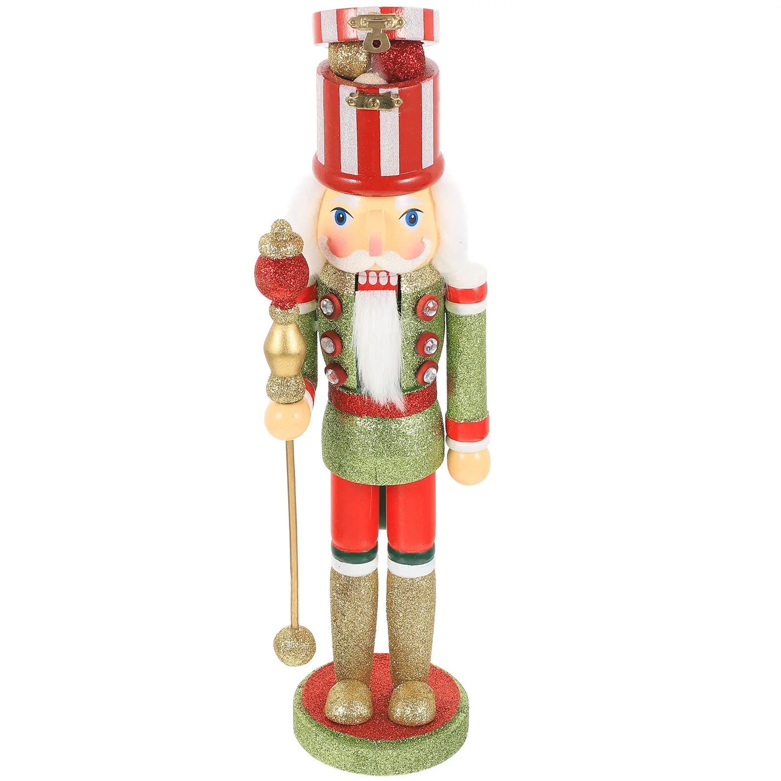 Christmas Decorations Indoor Nutcracker Figures Soldier Craft Desktop Nutcrackers Green Handmade
Christmas Decorations Indoor Nutcracker Figures Soldier Craft Desktop Nutcrackers Green Handmade