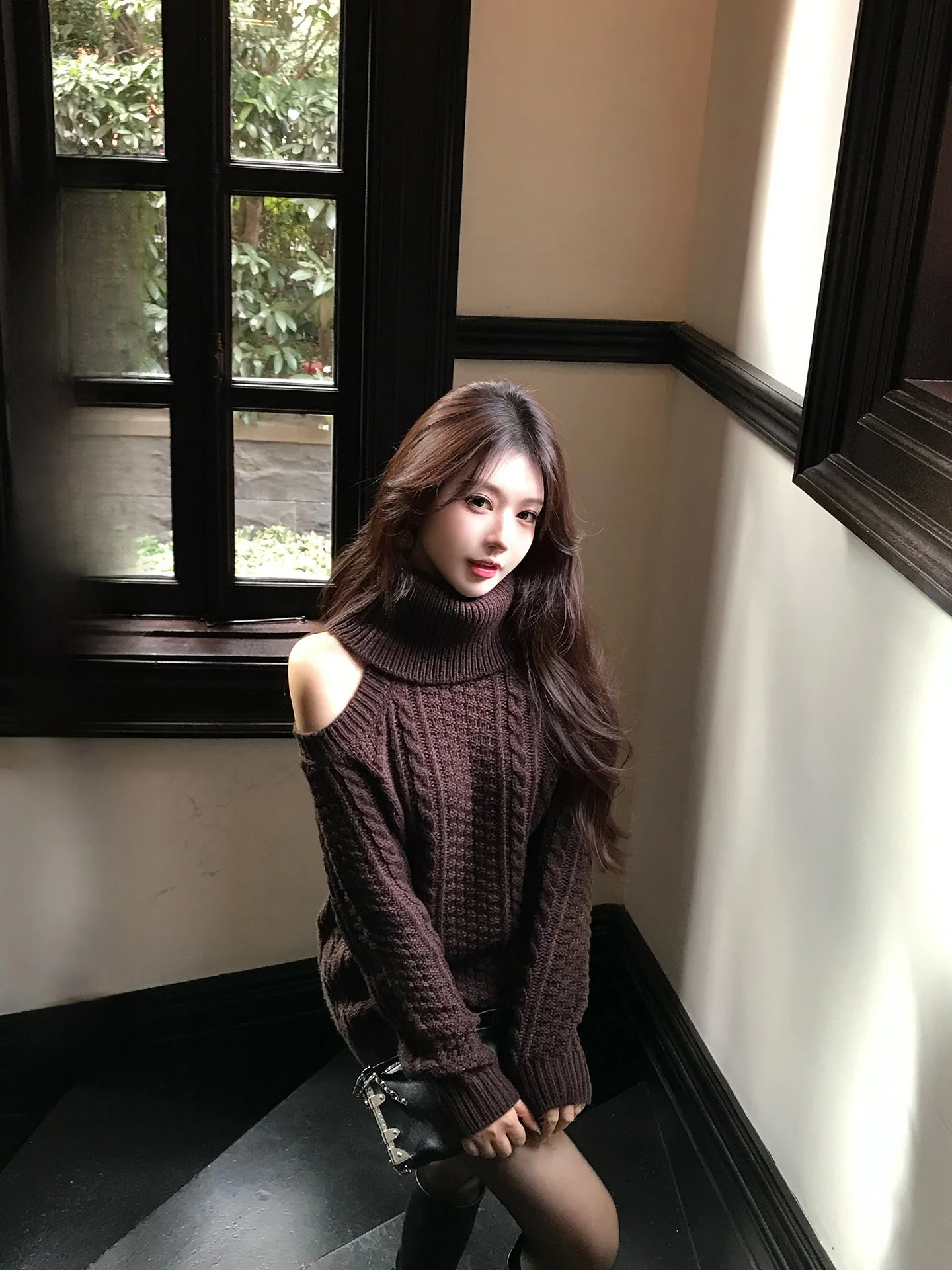 Faionable Retro Twisted Wool Blend oulder Bared High Collar Dr Women's Casual Sle Knitted Sweater Dr mid Autumn W...
Faionable Retro Twisted Wool Blend oulder Bared High Collar Dr Women's Casual Sle Knitted Sweater Dr mid Autumn W...