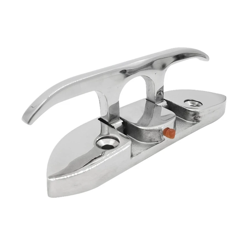 Space Efficient Retractable Boat Cleat Built From Strong 316 Stainless Steel Having Rounded Edges For Rope Care
Space Efficient Retractable Boat Cleat Built From Strong 316 Stainless Steel Having Rounded Edges For Rope Care