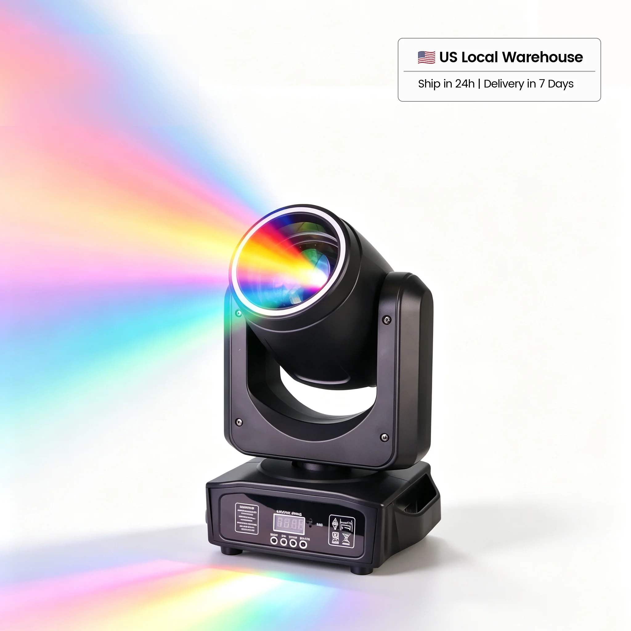 200W LED Beam Spot Moving Head Light With RGB Ring 18 Prisms Rainbow Effect Stage Light For DJ Disco Bar Party Wedding
200W LED Beam Spot Moving Head Light With RGB Ring 18 Prisms Rainbow Effect Stage Light For DJ Disco Bar Party Wedding