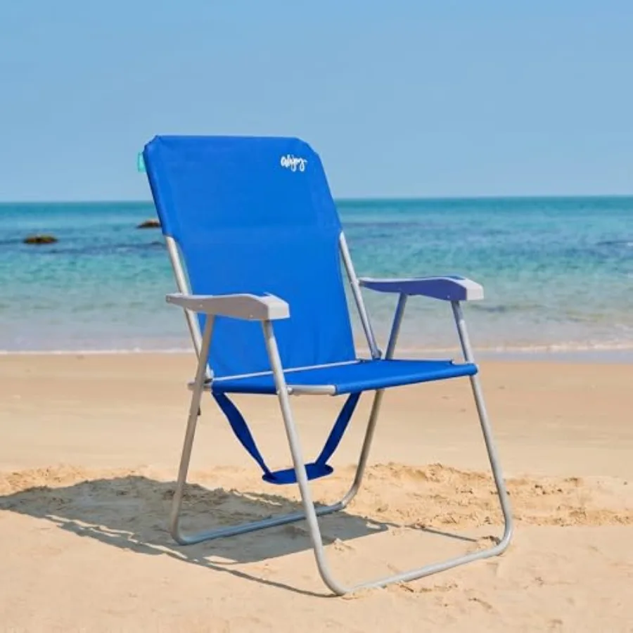 Folding Beach Chair for Adults, Lightweight Beach Chair with Shoulder Straps, High Back Camping Chairs with Hard Armrest, ports
Folding Beach Chair for Adults, Lightweight Beach Chair with Shoulder Straps, High Back Camping Chairs with Hard Armrest, ports