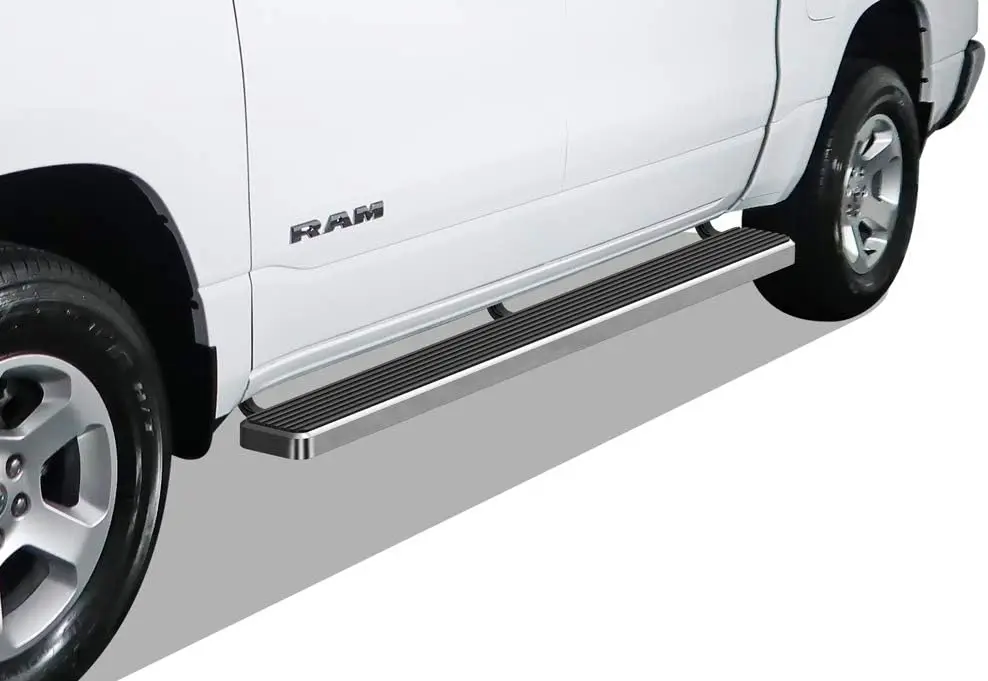 2019-2026 Ram 1500 Crew Cab, 304 Stainless Steel, Polished Silver, 6 inches Running Boards for Enhanced Style
2019-2026 Ram 1500 Crew Cab, 304 Stainless Steel, Polished Silver, 6 inches Running Boards for Enhanced Style