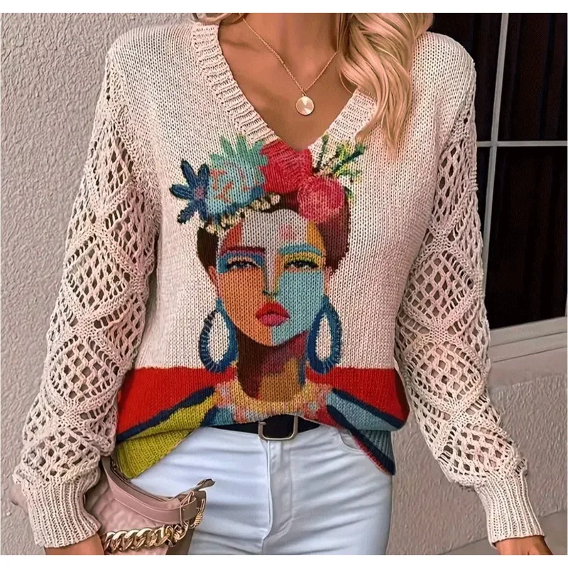 Muse spring summer V-neck print retro pastoral print floral top loose casual jumper 3D three-dimensional pattern literary retro
Muse spring summer V-neck print retro pastoral print floral top loose casual jumper 3D three-dimensional pattern literary retro